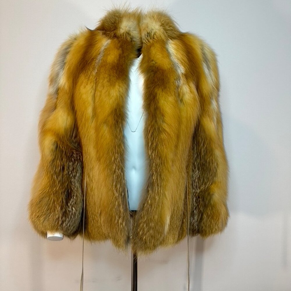 Cherry Red Fox Jacket - image 8